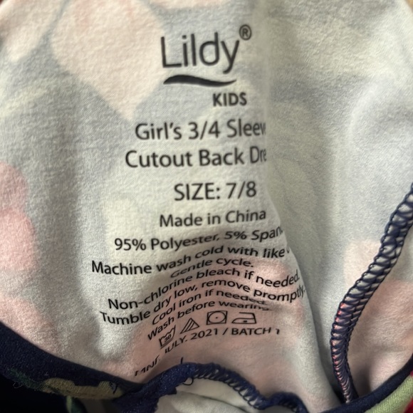 Lidly Kids - Girls Floral Dress - Size 7/8 - Picture 2 of 5